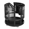 thumbnail image 1 of Kitchen Rack Knife Holder Multi-Function Chopsticks Cylinder Black Steel 360-Degree Cutting Board Storage, 1 of 15