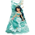 thumbnail image 1 of Vestido de princesa Jasmine de Disney para niñas pequeñas, vestidos de fiesta de cumpleaños para niñas, disfraces de actuación de Halloween para niños, 8T Gao Jinjia LED, 1 of 2