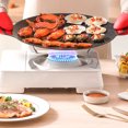 thumbnail image 4 of Korean Bbq Grill, Grill Pan, Korean BBQ Plate Barbecue Grill Non Stick Circular Frying Pan for Home Outdoor Stove[Gas model 33cm], 4 of 9