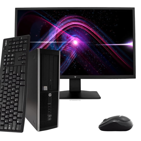 Restored PC- HP 8200 Desktop Core 0I5 3.2GHz 2nd gen 8GB RAM 1TB HDD Windows 10 Pro Includes Bluetooth,WIFI,24in LCD Wireless Keyboard and Mouse (Refurbished)