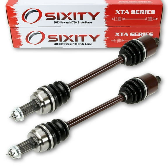 Sixity 2013 compatible with Kawasaki 750i Brute force 4X4 Rear Left Right XTA Axles Pair Back Driver Passenger KVF750HDF EPS