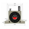 thumbnail image 2 of Adjustable Air Vibrator, High-speed Torque With Silent Operation For Controlled Amplitude In Industrial Applications, 2 of 3