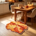 thumbnail image 4 of Fall Maple Leaf Shaped Doormat 23.6x15.7in - Non-Slip Entryway Rug for Kitchen Front Door Thanksgiving Harvest Decor, 4 of 6