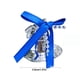 thumbnail image 3 of Mini Árbol de Navidad Navidad Reloj Plástico Colgante 3.5cm Apertura Del Viento Campana Mini Decoración Colgante Ornamento 6 Piezas Azules Decoraciones de Navidad, 3 of 6
