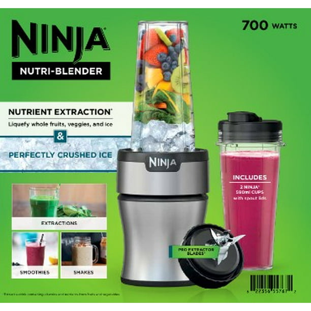Ninja® Nutri-Blender BN300 Personal Blender, 2 oz To-Go Cups Walmart.com