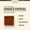 thumbnail image 2 of Frontier Co-op MQH2&nbsp;Organic Ground Smoked Paprika 1lb Bulk Bag - Spanish Paprika Powder Seasoning - Restaurant Supply, 2 of 3