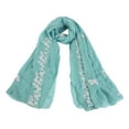 thumbnail image 2 of Premium Elegant Lace Cherry Blossom Floral Embroidered Scarf Wrap, 2 of 3