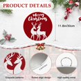 thumbnail image 6 of Welcome Sign for Front Door, Merry Christmas Round Metal Wall Art Wreaths, Red Xmas Elk Seasonal Winter Holiday Outdoor Indoor Wall Hanging Sign for Porch Decor Housewarming Gifts 11.8 Inch, 6 of 8