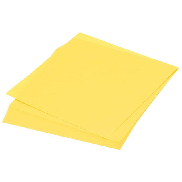 Unique Bargains 75 Sheets Origami Paper Double Sided 6x6 Inch(15x15cm) Square Sheet for Art Craft Project, Fluorescent Yellow