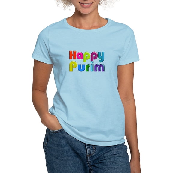 CafePress - Happy Purim T Shirt - Women's Classic T-Shirt
