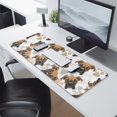 thumbnail image 2 of Long Mouse Pads for Desk,Cute Doberman and Dog Footprint Desk Mats on Top Of Desks, Desk Mouse Pad Extra Large with 3mm Non-Slip Base and Stitched Edge for Gaming,Office,Work,Home 31.5"x11.8", 2 of 6
