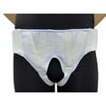 thumbnail image 1 of FlexaMed Double Sided Inguinal Hernia Groin Belt with Compression Pads White Medium, 1 of 5