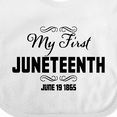 thumbnail image 4 of Inktastic My First Juneteenth June 19, 1865 Boys or Girls Baby Bib, 4 of 4