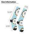 thumbnail image 5 of Daiia Sports Socks World Travel Printed Novelty Crew Socks for Men Women Knee High Socks Cotton Socks Soft & Breathable Support Unisex Socks, 5 of 9