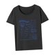thumbnail image 5 of Camiseta para mujer trajes de verano moda casual señoras simple cuello redondo camisa para Gris, 5 of 7