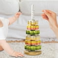 thumbnail image 1 of BELOVING Baby Stack Toy Geometric Stacker Interactive Developing Rainbow s Stacker green, 1 of 10