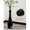 thumbnail image 6 of Hanobe Tall Floor Vase， Large Wooden Tall Vase for Floor Farmhouse Boho Vase 22" （Black）, 6 of 8