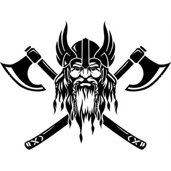 Viking Warrior #3 Edible Cake topper fits 1/4 sheet cake or larger