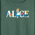 thumbnail image 3 of Alice In Wonderland - Alice - Women's Lightweight French Terry Long Sleeve Shirt, 3 of 5