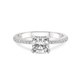 thumbnail image 3 of 2 Carat IGI Certified Cushion Shape Lab Grown Diamond Engagement Ring | 14K White Gold |Mereia Secret Halo Lab Diamond Ring | FG-VS1-VS2 Quality Friendly Diamonds, 3 of 5