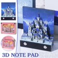 thumbnail image 3 of Bloc-notes 3D Château Bloc-Notes Papier notes Kawaii Accessoires de Bureau Cadeau d'Anniversaire, 3 of 8