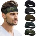 thumbnail image 1 of Diademas Deportivas para Hombres y Mujeres (5 Piezas), Diademas Antideslizantes y Resistentes al Sudor para Correr, Ciclismo, Fitness, Baloncesto, Fútbol ACTIVE Biensenido a ACTIVE, 1 of 5