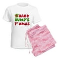 thumbnail image 6 of CafePress - Baby Bump 1St Christmas Pajamas - Women's Short Sleeve Print T-Shirt and Pants Light Cotton Pajama Set, 6 of 7