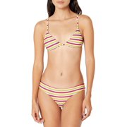 Volcom MULTI Stripe While Haute Cheekini Swim Bottom, US Large