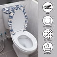 thumbnail image 3 of HELLHERO Tropical Palm Scene Toilet Lid Dust Cover Set & Toilet Lid Cover Set with Adjustable Polyester for Easy to Clean, Stretchy Fabric, 3 of 8