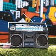 thumbnail image 2 of Crosley CT201ABK Retro Cassette Player AM & FM Radio, Black, 2 of 5