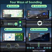 APHQUA Wireless Apple Carplay & Android Auto,4K Dash Cam , 1080P Backup Camera,Car Play for Car Stereo,10.26 inch with Voice Control,Navigation