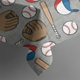 thumbnail image 5 of Baseball Items Pattern Square Tablecloth,Waterproof Square Table Cover,Wipeable Spillproof Washable Table Cover for Home Kitchen Party Decor 52"x52"(132x132cm), 5 of 6