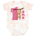 thumbnail image 3 of Inktastic Pink Sloth 1st Birthday Girls Baby Bodysuit, 3 of 5