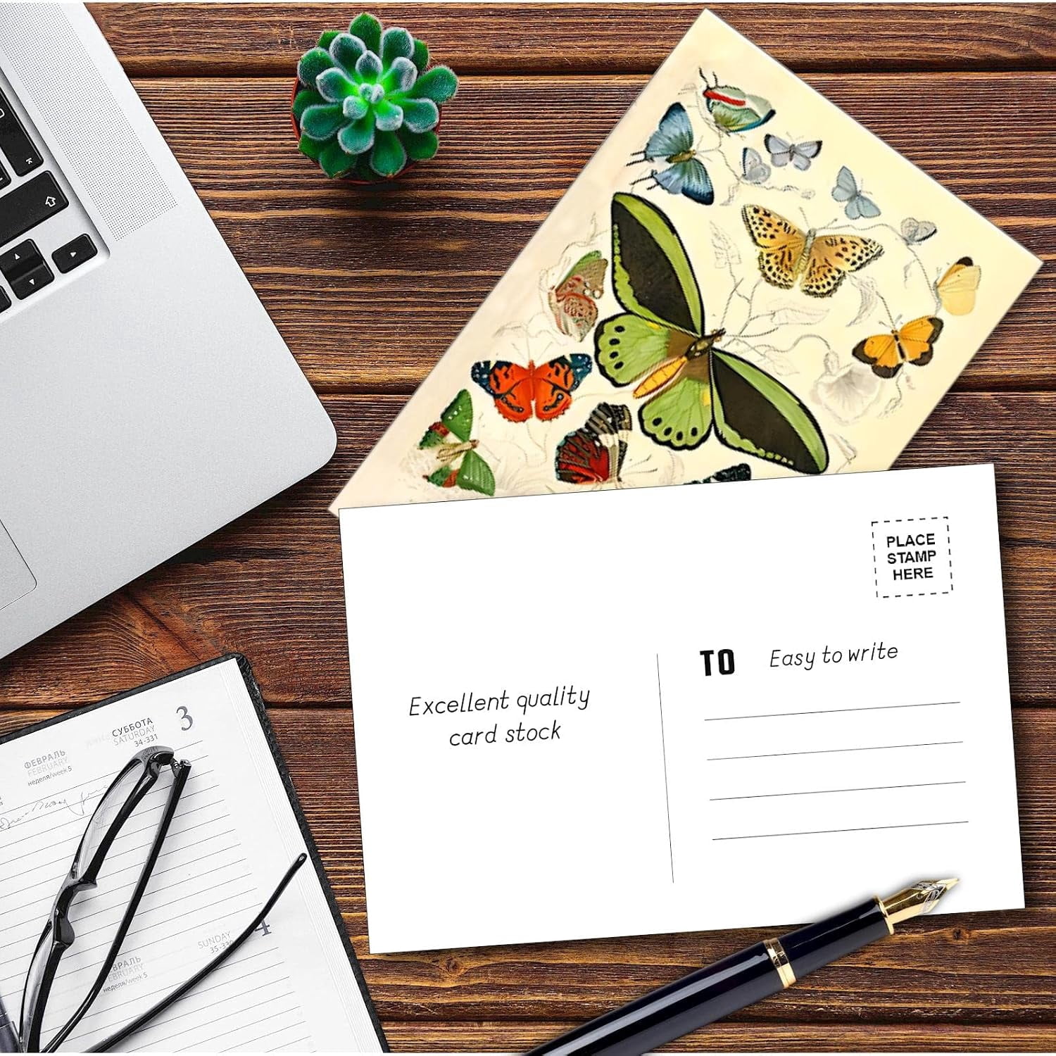 100 PCS Vintage Postcard Set,Post Cards for Mailing 4x6 Retro Style Cottagecore Botanical Ephemera Aesthetic Postcards Pack for Adults Collage Collection DIY Cardstock Paper