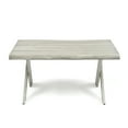thumbnail image 2 of Eden Outdoor Acacia Wood Coffee Table, Light Grey, 2 of 8