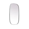 thumbnail image 5 of Metal Frame Oval Mirror 24x40 Inch in Black, 5 of 7