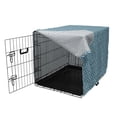 thumbnail image 3 of Abstract Dog Crate Cover, Illustration of Geometric Motifs, Easy to Use Pet Kennel Cover Small Dogs Puppies Kittens, 7 Sizes, Sky Blue Off White, by Ambesonne, 3 of 6
