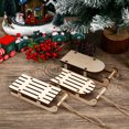 thumbnail image 3 of OFFIGAM Mini Rustic Wood Sled Christmas Decoration or Office Decor 9Pcs, 3 of 10