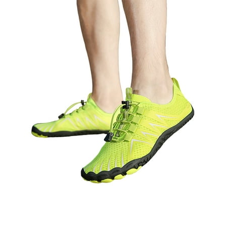 

Lacyhop Womens Mens Hiking Shoe Quick Dry Aqua Socks Beach Water Shoes Yoga Breathable Sneakers Comfort Barefoot Athletic Sneaker Fluorescent Green 10