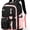 Black Pink, variant on Sunyuer Cute Aesthetic College Backpacks Large 15.6 Inch Laptop Bag Preppy Casual Bookbag for Women Travel Daily Use
