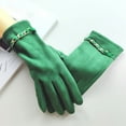 thumbnail image 2 of MSJUHEG Winter Thermal Gloves Ski Gloves Sports Gloves Winter Gloves Cold Weather Gloves Thermal Snow Glove Warm Gloves Fashion Gloves for Running Driving Hiking Green One Size, 2 of 3