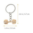 thumbnail image 2 of 3 Pcs Key Chain Gym Keyring Wallet Holder Mens Gifts Keychain Lanyard Dumbbell Keychains Personality Charm Ferroalloy Lovers, 2 of 6