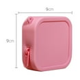 thumbnail image 5 of Compact Storage Pouch Waterproof Silicone Storage Bag with Wrist Strap Square Shape Zipper Closure Portable Earphone Lipstick Cards Storage Pouch, 5 of 8