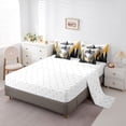 thumbnail image 5 of Manfei Tree Print 7 Pieces Bedding Comforter Set for Teens Boys Girls,Botanical Theme Full Bedding Set Lightweight,Jungle Plants Fitted Sheet Flat Sheet,Luxury Bedroom Decor,Reversible, 5 of 8