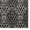 thumbnail image 2 of Milan Mylon Rug 8x10 Black Grey Abstract Pattern 100% Polypropylene Turkey, 2 of 3