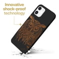 thumbnail image 3 of Case Yard Wooden Case for iPhone-11 Soft TPU Silicone cover Slim Fit Shockproof Wood Protective Phone Cover for Girls Boys Men and Women Supports Wireless Charging Owl Design, 3 of 7