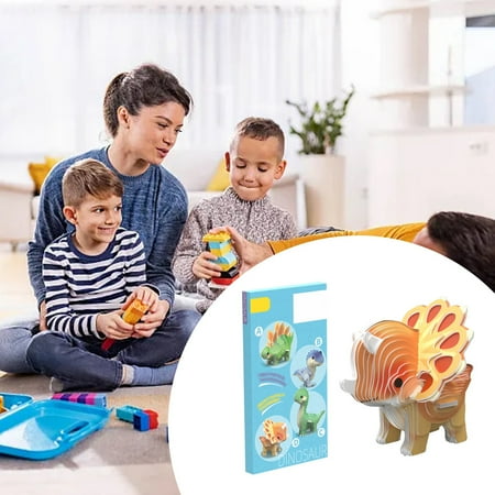 

Children s Blind Dinosaur 3D Stereoscopic Puzzle Students DIY Manual Model 3 6 Years Old Early Education Educational Toy Toddler Boy Pole Candy Table Game for Toddlers Water Multiplication Help