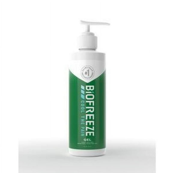 Biofreeze Pain Relieving Gel, Green Gel, 8 oz Pump Bottle, 1 Count