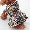 thumbnail image 4 of Winter Puppy Dog Tutu Dress Leopard Hoodie Dog Outfits Outsuit Warm Dog Coats Clothing Costume XS-XL, 4 of 9