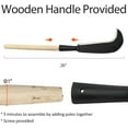 thumbnail image 4 of Sickle Garden Tool, Steel Billhook Machete Knife for Cutting Trees Heavy Duty, Hand Grass Weeding Sickle Knife with Wooden Handle for Yard Work, 4 of 6